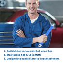 Extension Wrench Set Offset Ratchet Spanner Extender With Drive Adapters Socket