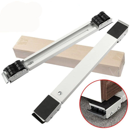 2PC Grey Furniture Lifter Heavy Roller Move Tool Set Moving Wheel Mover Sliders Kit