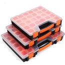 14 Compartments Storage Organizer Tool Box Plastic Bin Screw Case
