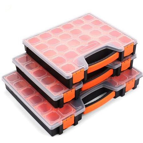 15 Compartments Storage Organizer Tool Box Plastic Bin Screw Case