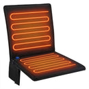 Portable Heated Seat Cushion Foldable Heating Pad 3-Mode Adjustable USB-Powered - Black - Size 45cm