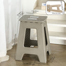 Gray folding step stool, compact stool, non-slip step stool, heavy-duty stool, home accessory, reaching stool, portable stool, sturdy stool, small space stool, Australian home