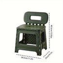 folding plastic stool, stool with backrest, portable stool, durable stool, comfortable seating, extra seating, step stool, camping stool, Australian home, space-saving furniture