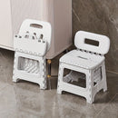 folding plastic stool, stool with backrest, portable stool, durable stool, comfortable seating, extra seating, step stool, camping stool, Australian home, space-saving furniture