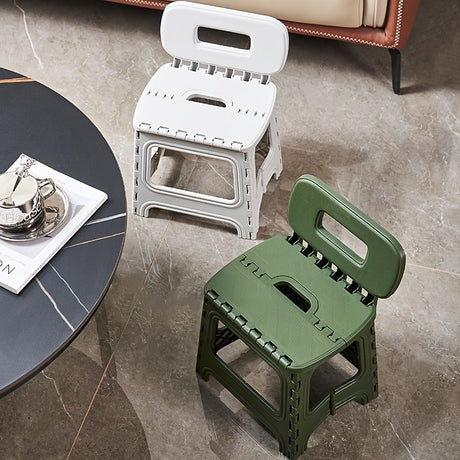 folding plastic stool, stool with backrest, portable stool, durable stool, comfortable seating, extra seating, step stool, camping stool, Australian home, space-saving furniture