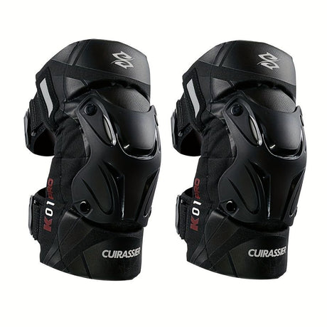 knee protector, KO1-PRO, motorcycling knee protection, high-impact sports knee gear, durable knee guard, comfortable knee protection, off-road knee pads, Australian knee brace -BLACK