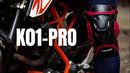 knee protector, KO1-PRO, motorcycling knee protection, high-impact sports knee gear, durable knee guard, comfortable knee protection, off-road knee pads, Australian knee brace -BLACK
