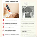 anti-choking device, Heimlich instrument, negative pressure suction, airway clearance, choking emergency, reusable emergency kit, Australian home safety, compact suction device