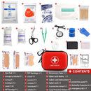 Red Black first aid kit, 18-in-1, emergency supplies, home first aid, travel first aid, outdoor first aid, Australian first aid, compact first aid, portable medical kit, survival kit