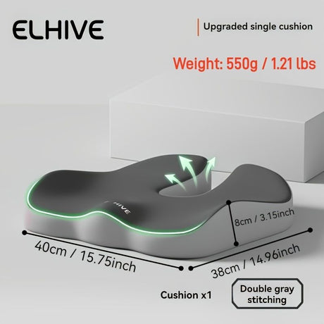 ELHIVE, upgraded single cushion, sitting comfort, ergonomic support, back support, pressure relief, office chair cushion, car seat cushion, health and wellness, portable cushion, durable cushion, Australian market