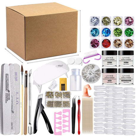 Nail Art Kit Gel Lamp Nail Grinder Nail Polishes Nail Art Tools Nail - Multi - Size Set2