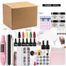 Nail Art Kit Gel Lamp Nail Grinder Nail Polishes Nail Art Tools Nail - Multi - Size Set3