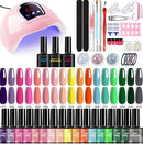 Nail Art Kit Gel Lamp Nail Grinder Nail Polishes Nail Art Tools Nail - Multi - Size 36-3