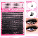 DIY Lash Kit Lash Clusters Lash Bond And Seal Lash Tweezers Lash Brushes - 3468D - Size Set