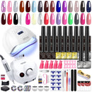 Nail Art Kit Gel Lamp Nail Grinder Nail Polishes Nail Art Tools Nail - Multi - Size 168-2