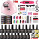 Nail Art Kit Gel Lamp Nail Grinder Nail Polishes Nail Art Tools Nail - Multi - Size 168-7
