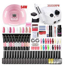 Nail Art Kit Gel Lamp Nail Grinder Nail Polishes Nail Art Tools Nail - Multi - Size 168-7