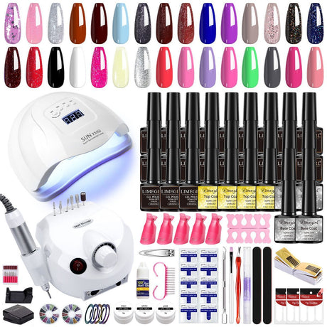 Nail Art Kit Gel Lamp Nail Grinder Nail Polishes Nail Art Tools Nail - Multi - Size ZH194-2