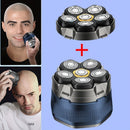 Magnetic six-blade razor, Whole-body wash razor, Digital display razor, Head-shaving razor, Electric razor for men, Australian grooming tools - Blue - Size Including spare blades