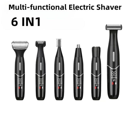 Women'S Hair Remover 7-In-1 Hair Remover Body Hair Removal Facial Hair Removal - Black - Size SET