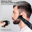 Women'S Hair Remover 7-In-1 Hair Remover Body Hair Removal Facial Hair Removal - Black - Size SET