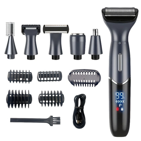 Women'S Hair Remover 7-In-1 Hair Remover Body Hair Removal Facial Hair Removal - Black - Size SET