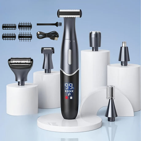 Women'S Hair Remover 7-In-1 Hair Remover Body Hair Removal Facial Hair Removal - Black - Size SET