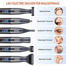 Women'S Hair Remover 7-In-1 Hair Remover Body Hair Removal Facial Hair Removal - Black - Size SET