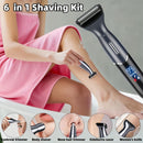 Women'S Hair Remover 7-In-1 Hair Remover Body Hair Removal Facial Hair Removal - Black - Size SET