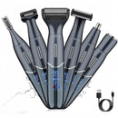 Women'S Hair Remover 7-In-1 Hair Remover Body Hair Removal Facial Hair Removal - Black - Size SET