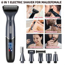 Women'S Hair Remover 7-In-1 Hair Remover Body Hair Removal Facial Hair Removal - Black - Size SET
