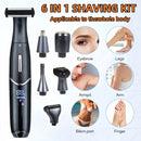 Women'S Hair Remover 7-In-1 Hair Remover Body Hair Removal Facial Hair Removal - Black - Size SET