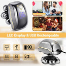 Men'S Electric Shaver Rechargeable Shaver Cordless Shaver Bald Men Shaver - Silver - Size SET