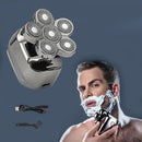 mens electric shaver, cordless shaver, rechargeable shaver, waterproof shaver, 6D floating shaver, men grooming, shaver for Australian men, travel shaver - Silver - Size SET