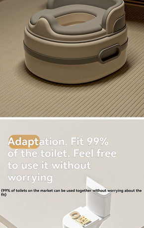 children's toilet, multifunctional potty, kids bathroom accessory, toilet training aid, Zibang children's toilet, toddler potty, Australian potty training - Gray - Size Soft cushion