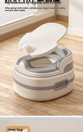 children's toilet, multifunctional potty, kids bathroom accessory, toilet training aid, Zibang children's toilet, toddler potty, Australian potty training - Gray - Size Soft cushion