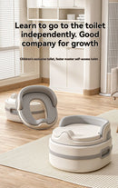 children's toilet, multifunctional potty, kids bathroom accessory, toilet training aid, Zibang children's toilet, toddler potty, Australian potty training - Gray - Size Soft cushion