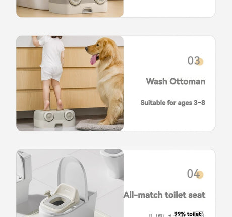 baby portable toilet, potty training, weaning off diapers, soft PU cushion, night-light, bathroom accessories, Australian market, toddler toilet seat - Misty Milk Green - Size Three