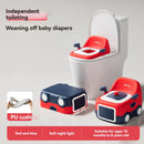 baby portable toilet, potty training, weaning off diapers, soft PU cushion, night-light, bathroom accessories, Australian market, toddler toilet seat - Monet Grey - Size Three