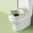 baby portable toilet seat, potty training, no installation, splash proof, hanging storage, travel potty seat, toddler toilet training seat - Green - Size Hard seat cushion