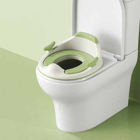 baby portable toilet seat, potty training, no installation, splash proof, hanging storage, travel potty seat, toddler toilet training seat - Green - Size Hard seat cushion