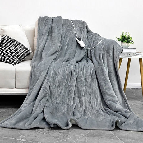 Electric Heated Blanket Smart Thermostatic Intelligent Timing Automatic - Beige - Size 1.5-1.8m