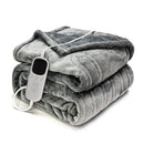 Electric Heated Blanket Smart Thermostatic Intelligent Timing Automatic - Gray - Size 1.5-1.8m