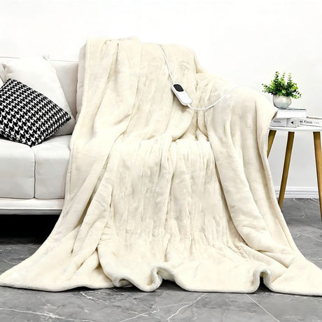 Electric Heated Blanket Smart Thermostatic Intelligent Timing Automatic - Gray - Size 1.5-1.8m