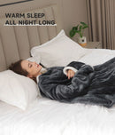Wearable Heated Blanket Blanket With Sleeves Heated Throw Temperature - Gray - Size 127-177cm
