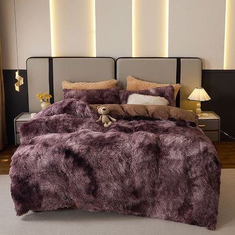 Tie-Dye Bedding Set Three-Piece Bedding Set Soft Bedding Trendy Bedding Home - Starry - sky Aqua Blue - Size 150*200cm