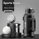 316 Stainless Steel Thermos Large Capacity Thermos Portable Thermos Flask - Green - Size 2000ml