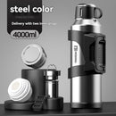 316 Stainless Steel Thermos Large Capacity Thermos Portable Thermos Flask - Green - Size 2000ml