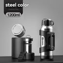 316 Stainless Steel Thermos Large Capacity Thermos Portable Thermos Flask - Silver - Size 3000ml