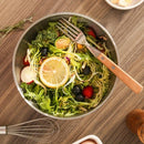 Stainless Steel Noodle Bowls Double-Layered Bowls Heat Insulation Bowls 5-Piece - Silver - Size Pack of 5 pieces